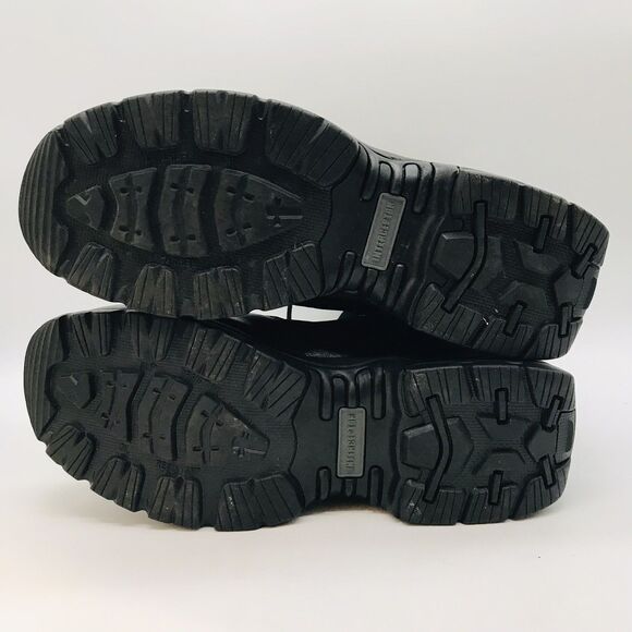 Interceptor MNIN0440111 Black Leather Men's 12 Side Zip Lace Up Tactical Boots - Picture 9 of 13